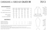 Knitting Pattern - Sirdar 7013 - Calico DK - Cardigans